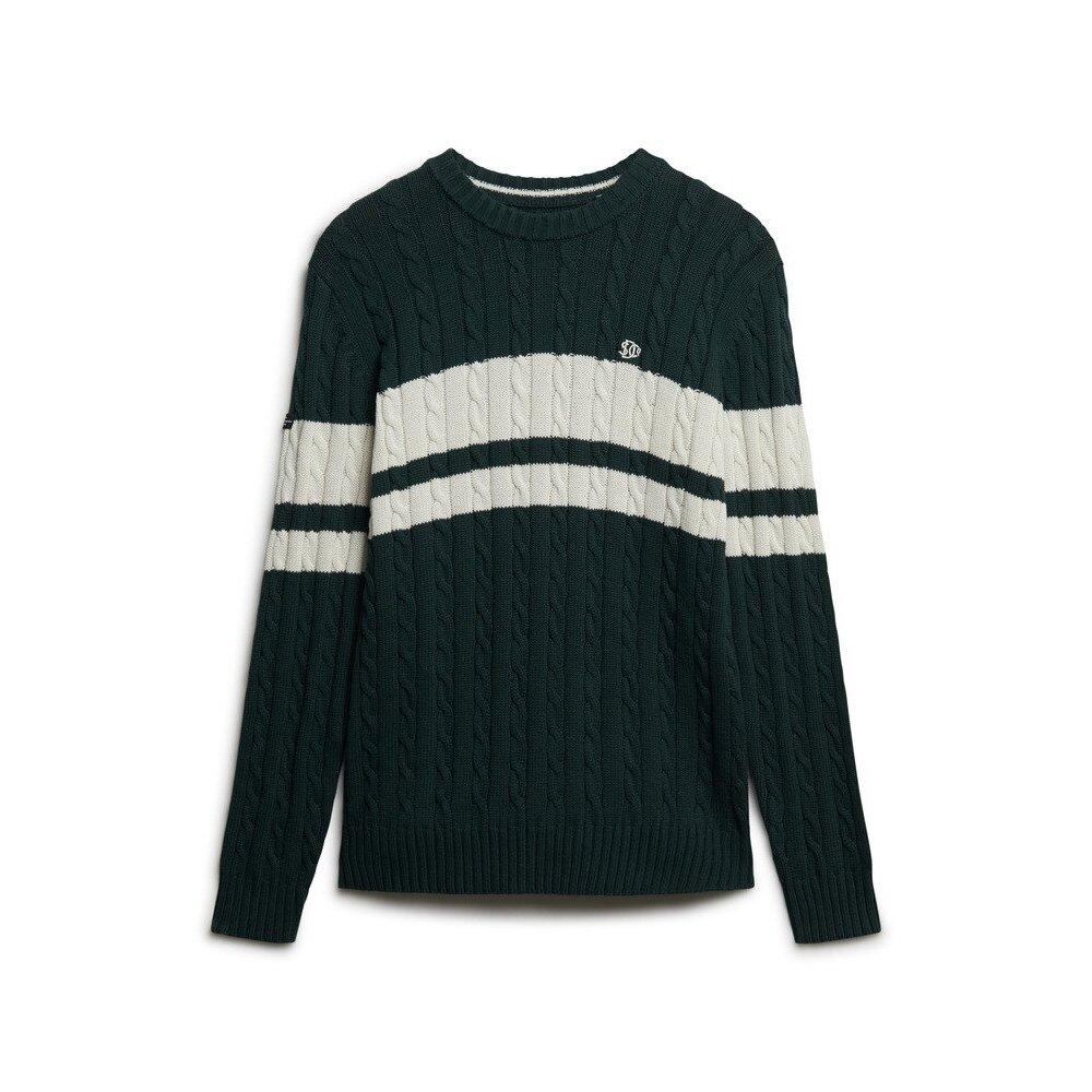 5063068901950 - Gestreifter Pullover aus gedrehtem Baumwollstrick Superdry