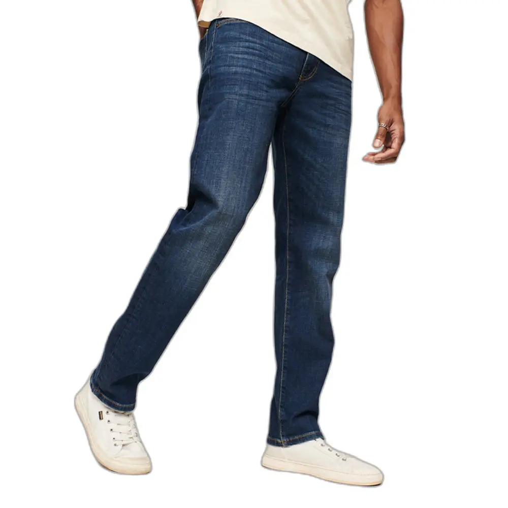5059726248611 - Mens Schmale Gerade Jeans aus Bio-Baumwolle Blau - Größe 31 32