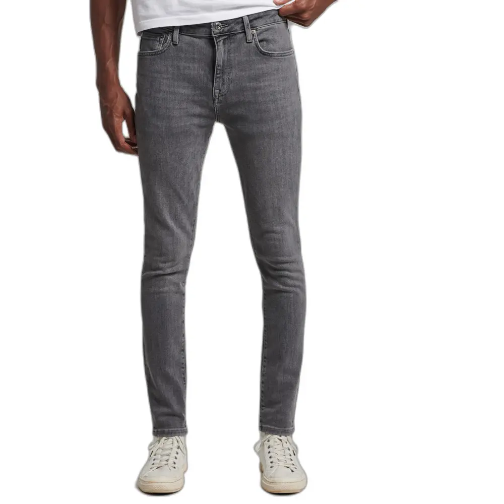 5059726088897 - Mens Röhrenjeans aus Bio-Baumwolle Grau - Größe 32 34