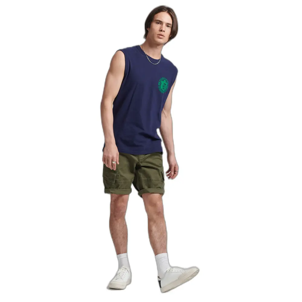 5057847633385 - Herren Vintage Core Cargoshorts aus Bio-Baumwolle Kaki - Größe 28