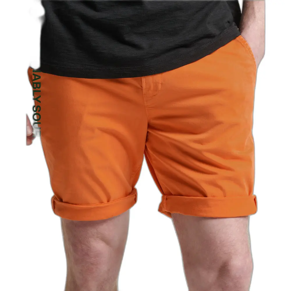 5057847858566 - Mens Core Chinoshorts aus Bio-Baumwolle Orange - Größe 30