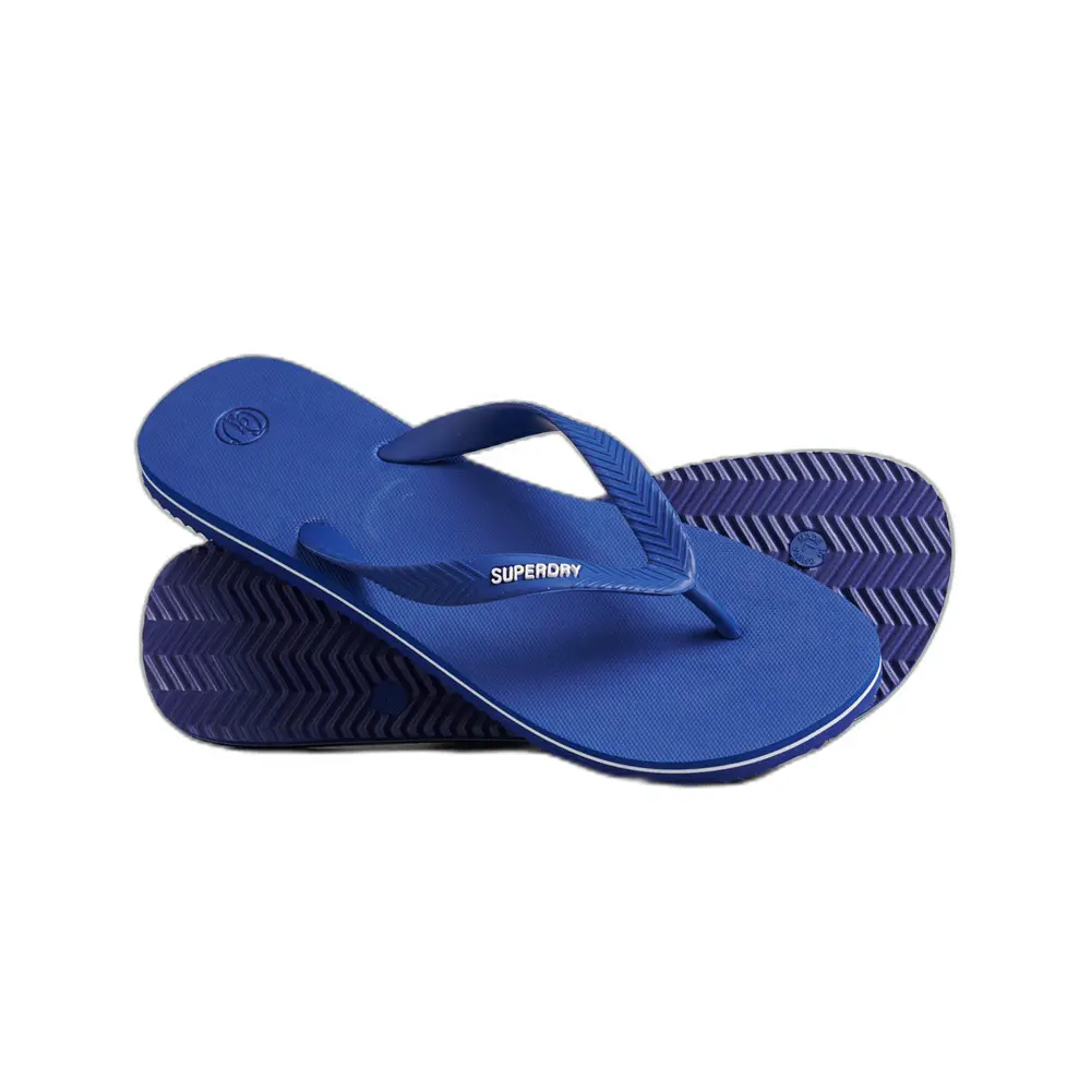 5057847638854 - Mens Vintage Classic Flip-Flops Blau - Größe S