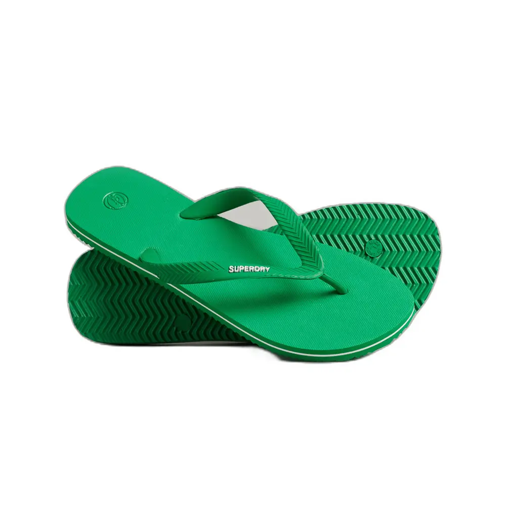 5057847638922 - Herren Vintage Classic Flip-Flops Grün - Größe XL