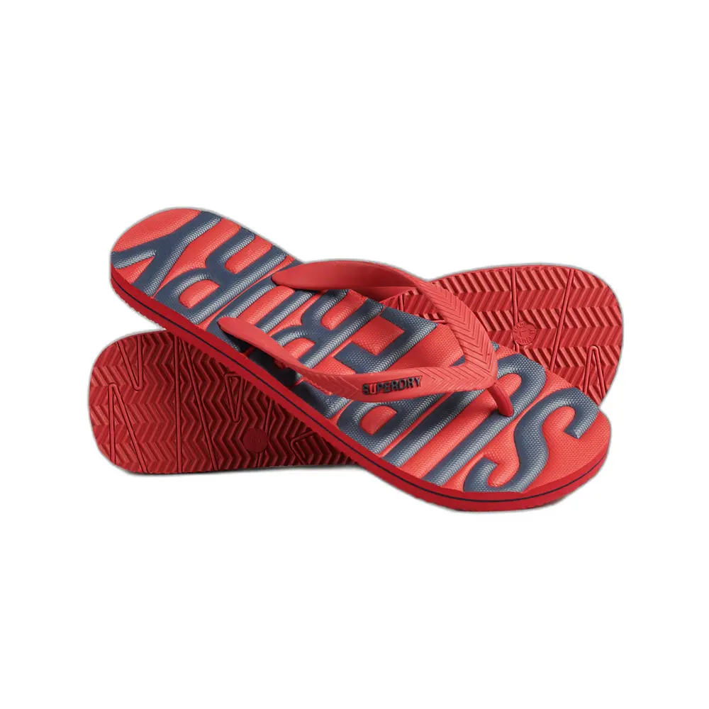 5059726492458 - Herren Vegane Flip-Flops Rot - Größe XL