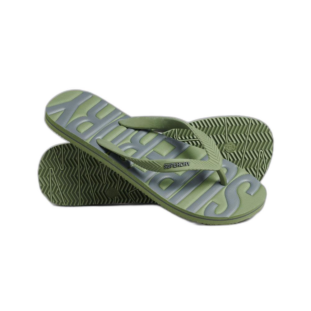 5059726492489 - Herren Vegane Flip-Flops Grün - Größe L