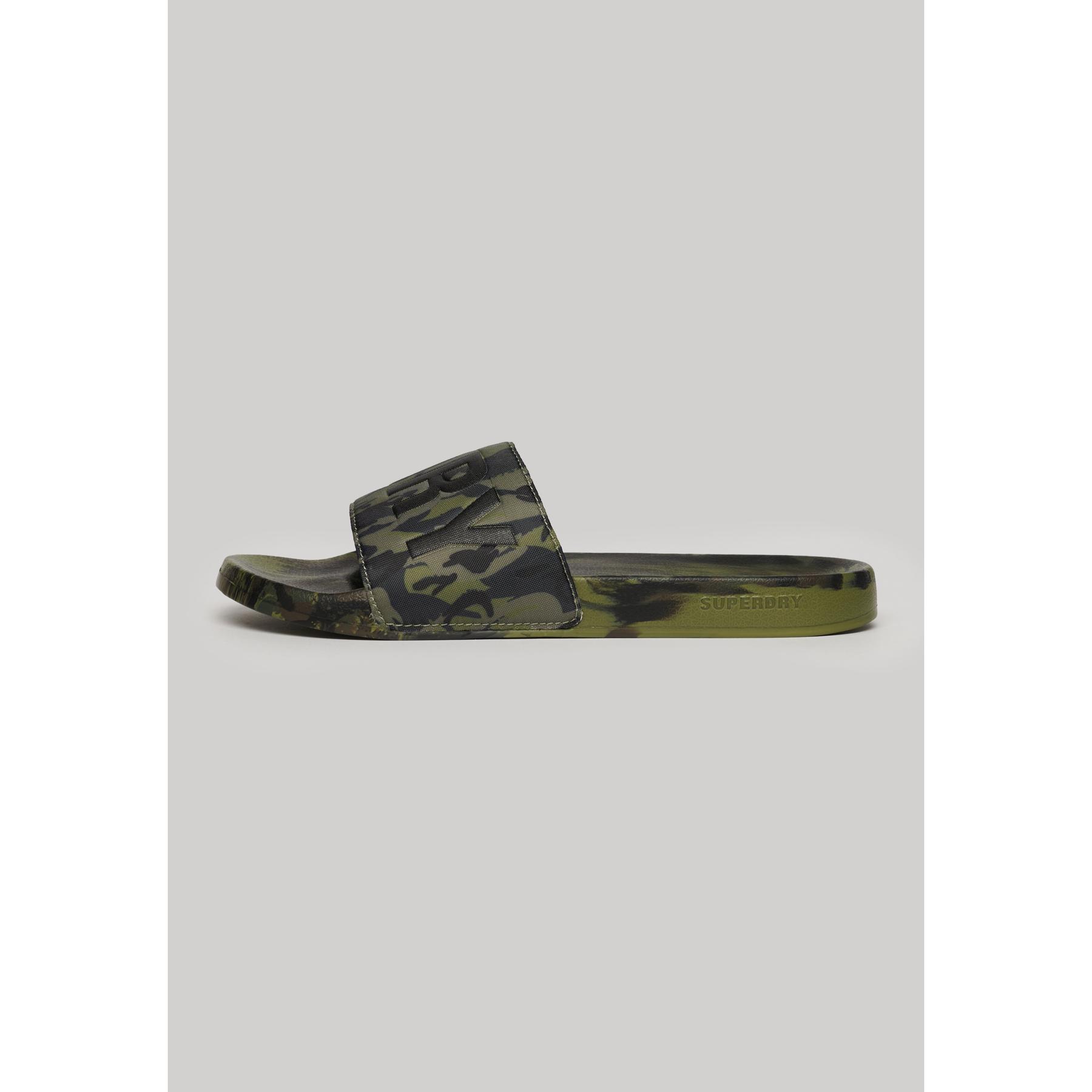 5063068149109 - Pool-Slides mit Camouflage-Muster Superdry