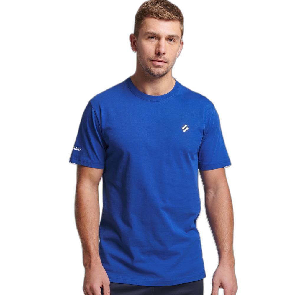 5057847531032 - Herren Sport Lässiges Kurzarm-T-Shirt aus Bio-Baumwolle Blau - Größe S