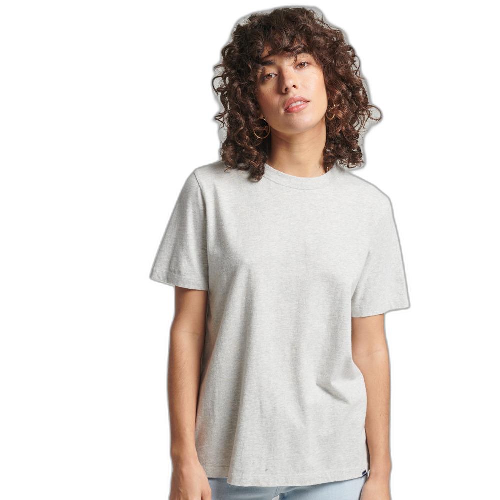 5057847284075 - Womens Vintage Logo T-Shirt aus Bio-Baumwolle Hellgrau - Größe 42