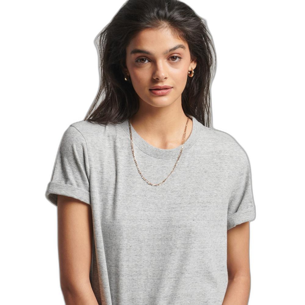 5057847284969 - Womens Vintage Logo T-Shirt aus Bio-Baumwolle Grau - Größe 38