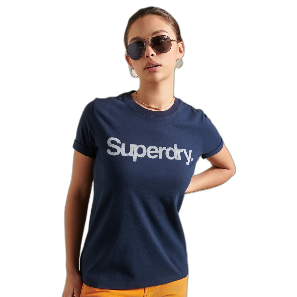 5057847050113 - Womens Core T-Shirt mit Logo Marineblau - Größe 38 5057847050113 - Womens Core T-Shirt mit Logo Marineblau - Größe 38