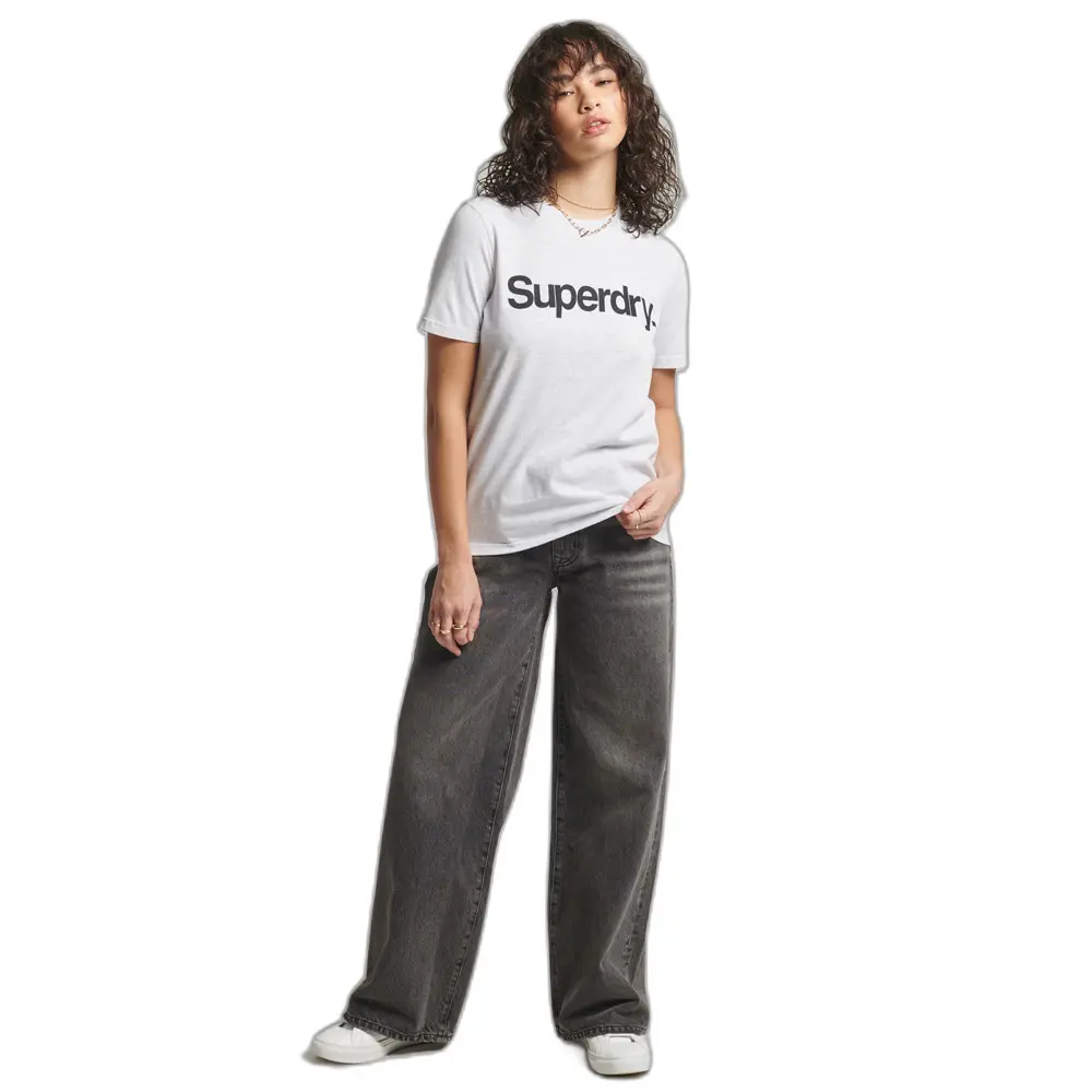 5059726200220 - Damen Core T-Shirt mit Logo Hellgrau - Größe 38