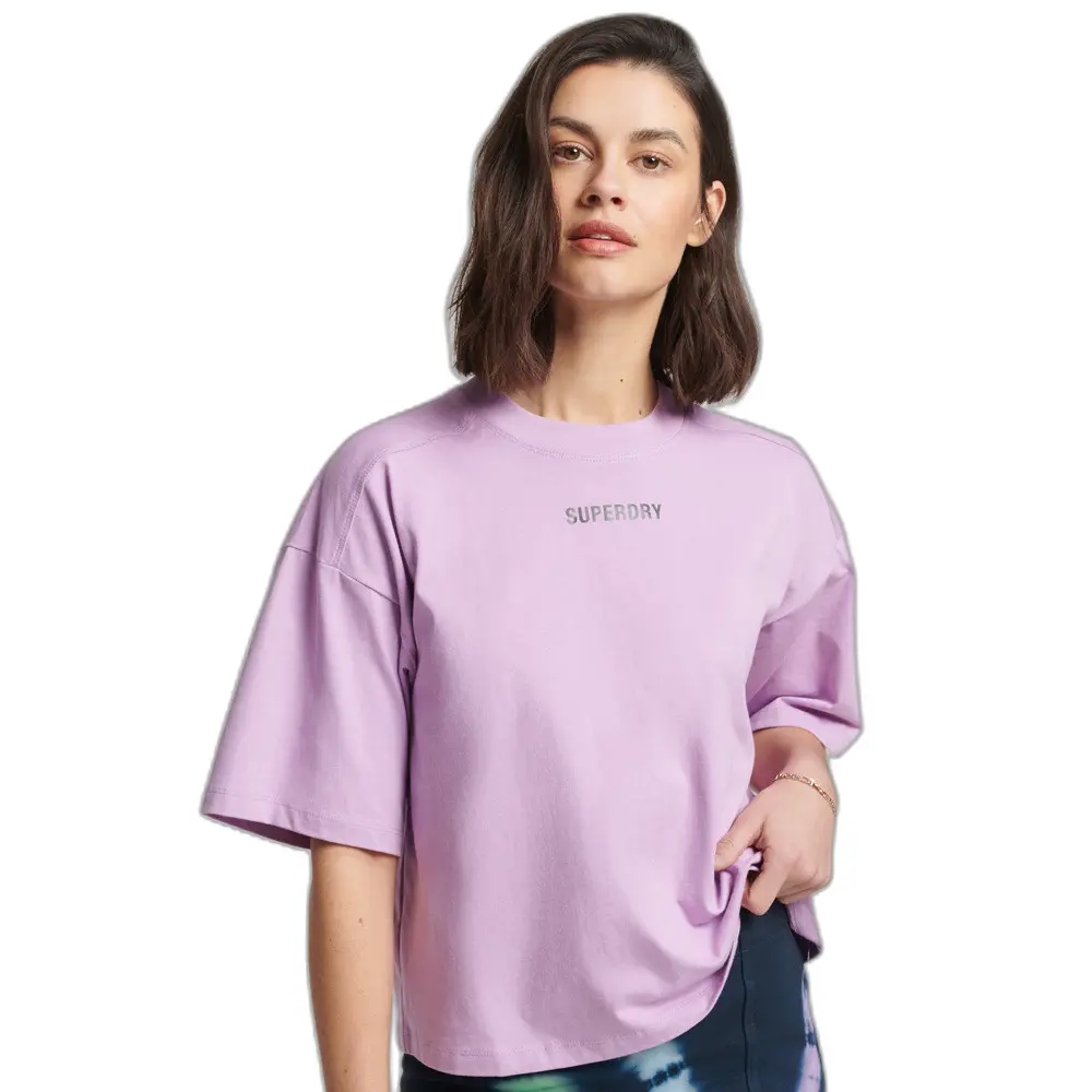5057847646095 - Womens Kastiges Code Tech T-Shirt in OverGröße-Passform Lila - Größe 38 5057847646095 - Womens Kastiges Code Tech T-Shirt in OverGröße-Passform Lila - Größe 38