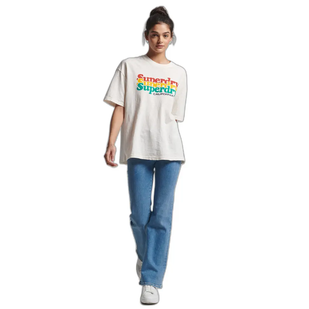 5057847836120 - Gestreiftes T-Shirt Frau Vintage Cali