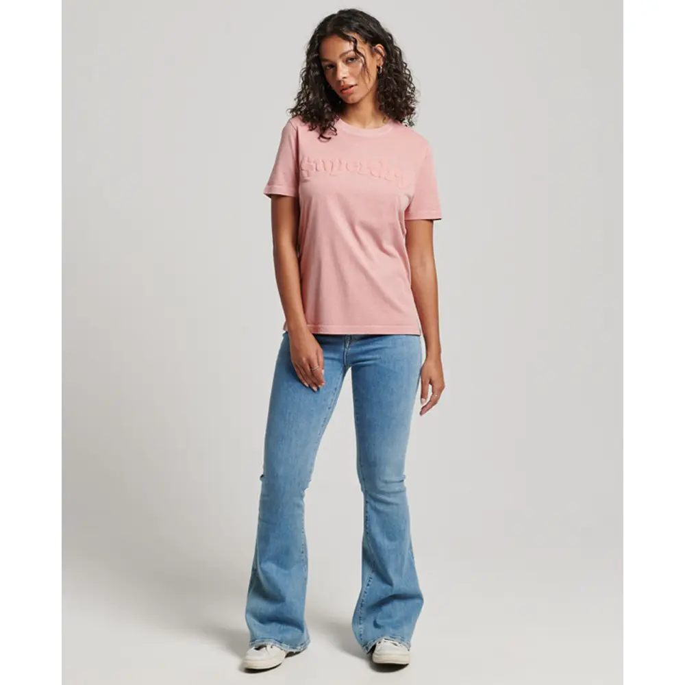 5059726555672 - Womens Klassisches Cooper 70s T-Shirt mit Logo Rosa - Größe 36