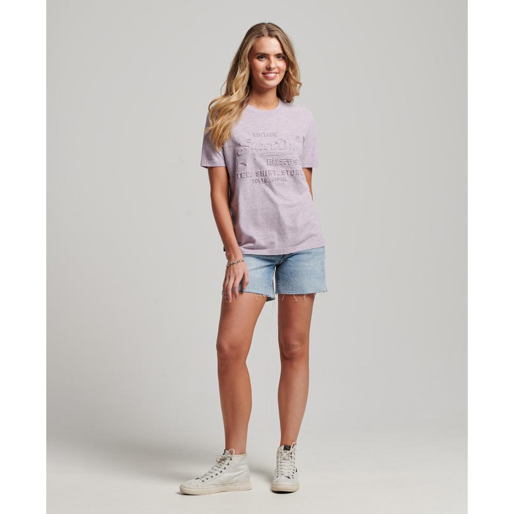 5059726408787 - Damen Vintage Logo T-Shirt mit Prägung Grau - Größe 36 5059726408787 - Damen Vintage Logo T-Shirt mit Prägung Grau - Größe 36