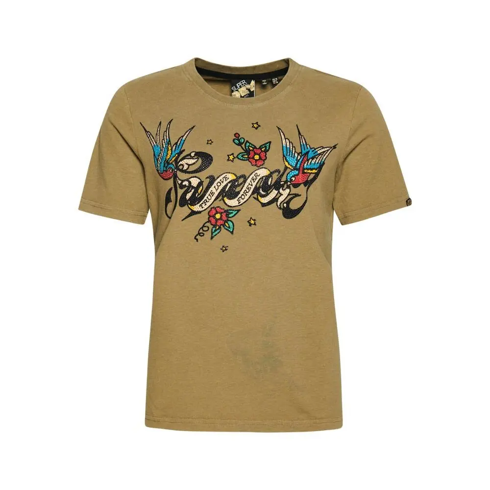 T-Shirt mit Tattoo-Motiv Frau Superdry Script