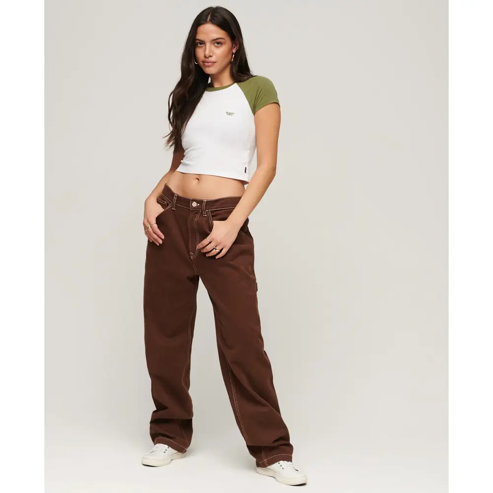 Maglietta da baseball court femme