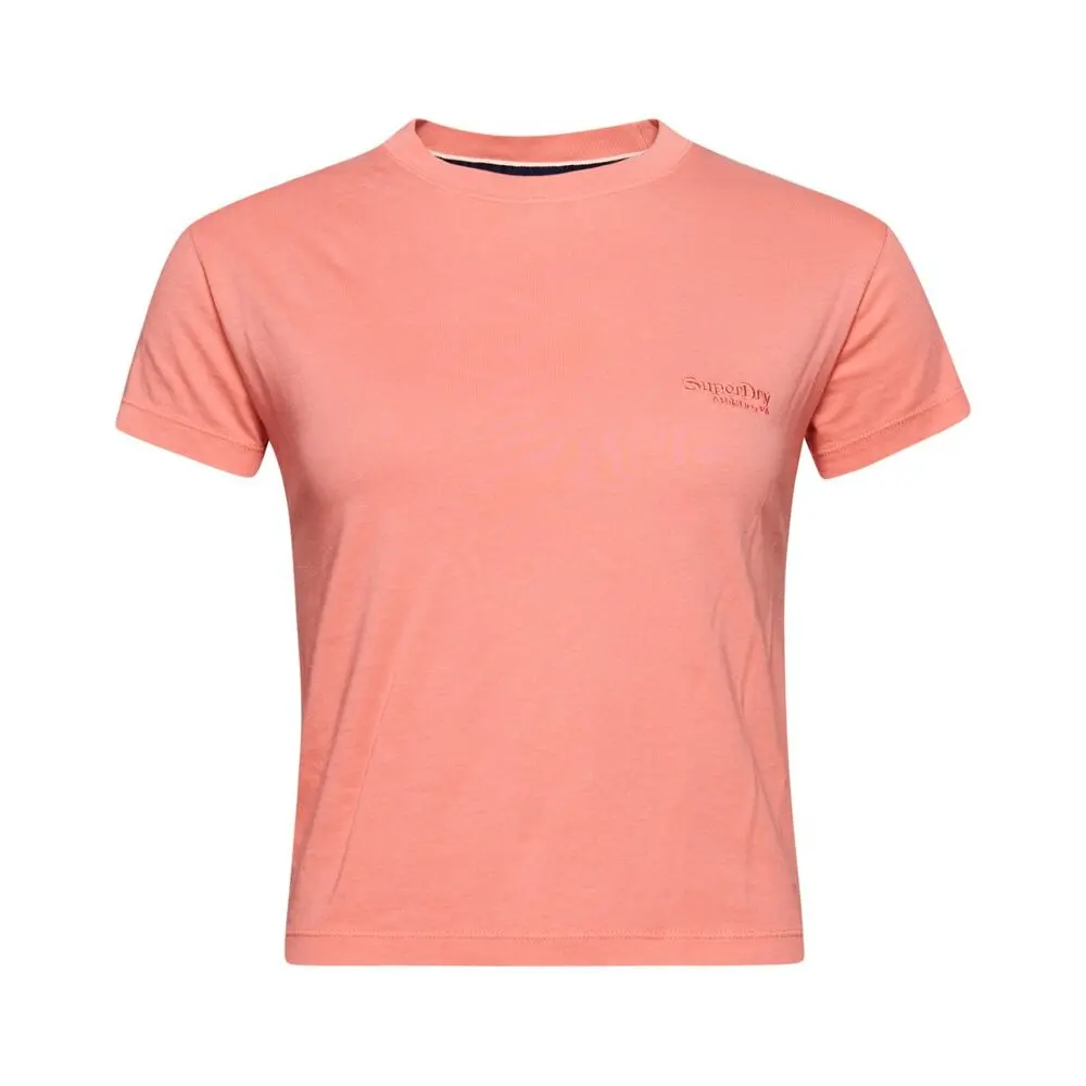 5059726839826 - Damen Essential 90er-Jahre T-Shirt mit Logo Pink - Größe 36