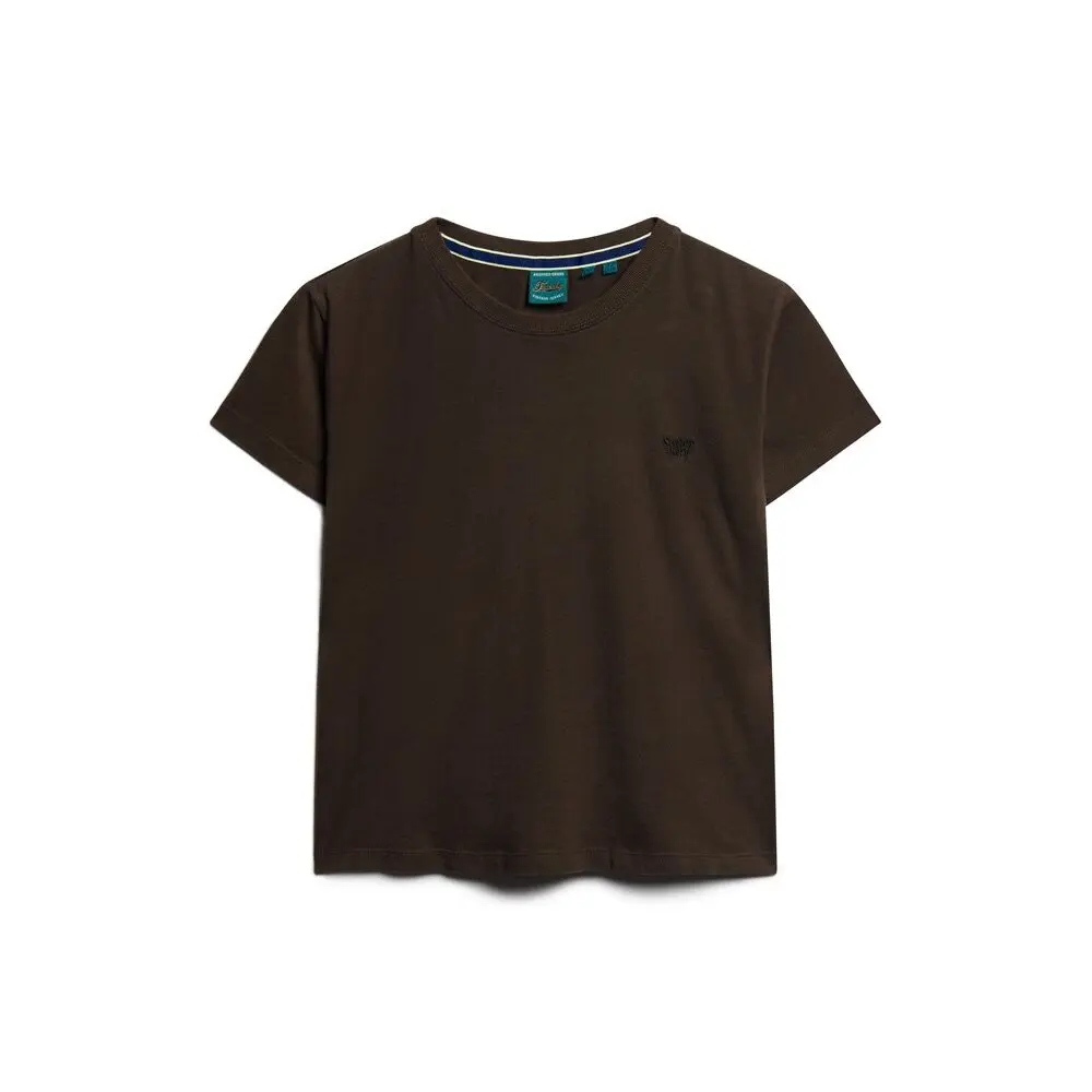 5059726994426 - Damen Essential 90er-Jahre T-Shirt mit Logo Braun - Größe 38 5059726994426 - Damen Essential 90er-Jahre T-Shirt mit Logo Braun - Größe 38