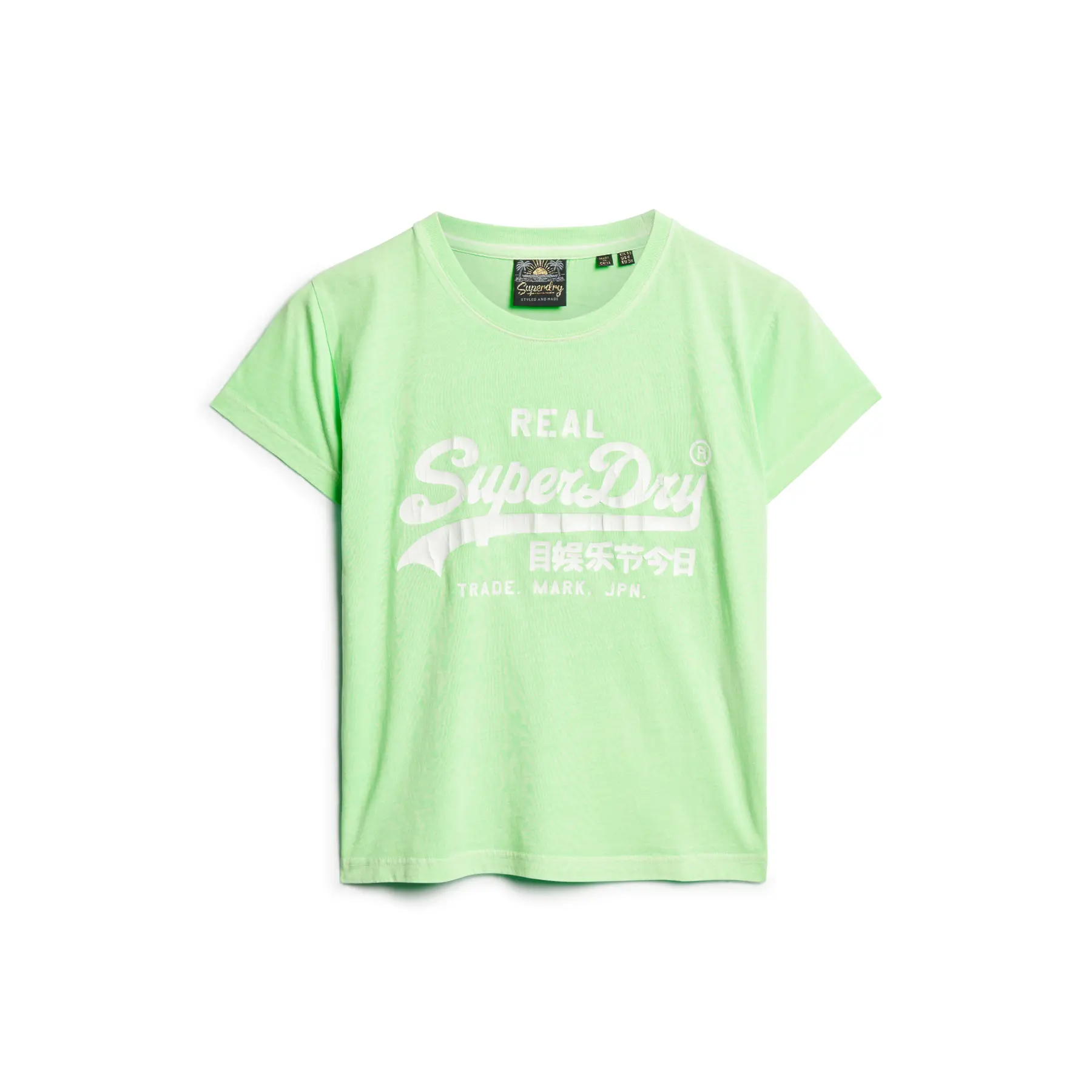 5063068103132 - Eng anliegendes T-Shirt mit Neonmotiv Damen Superdry