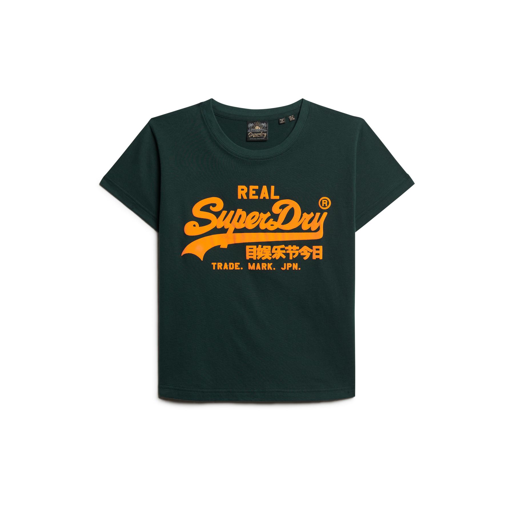 5063068103187 - Eng anliegendes T-Shirt mit Neonmotiv Damen Superdry