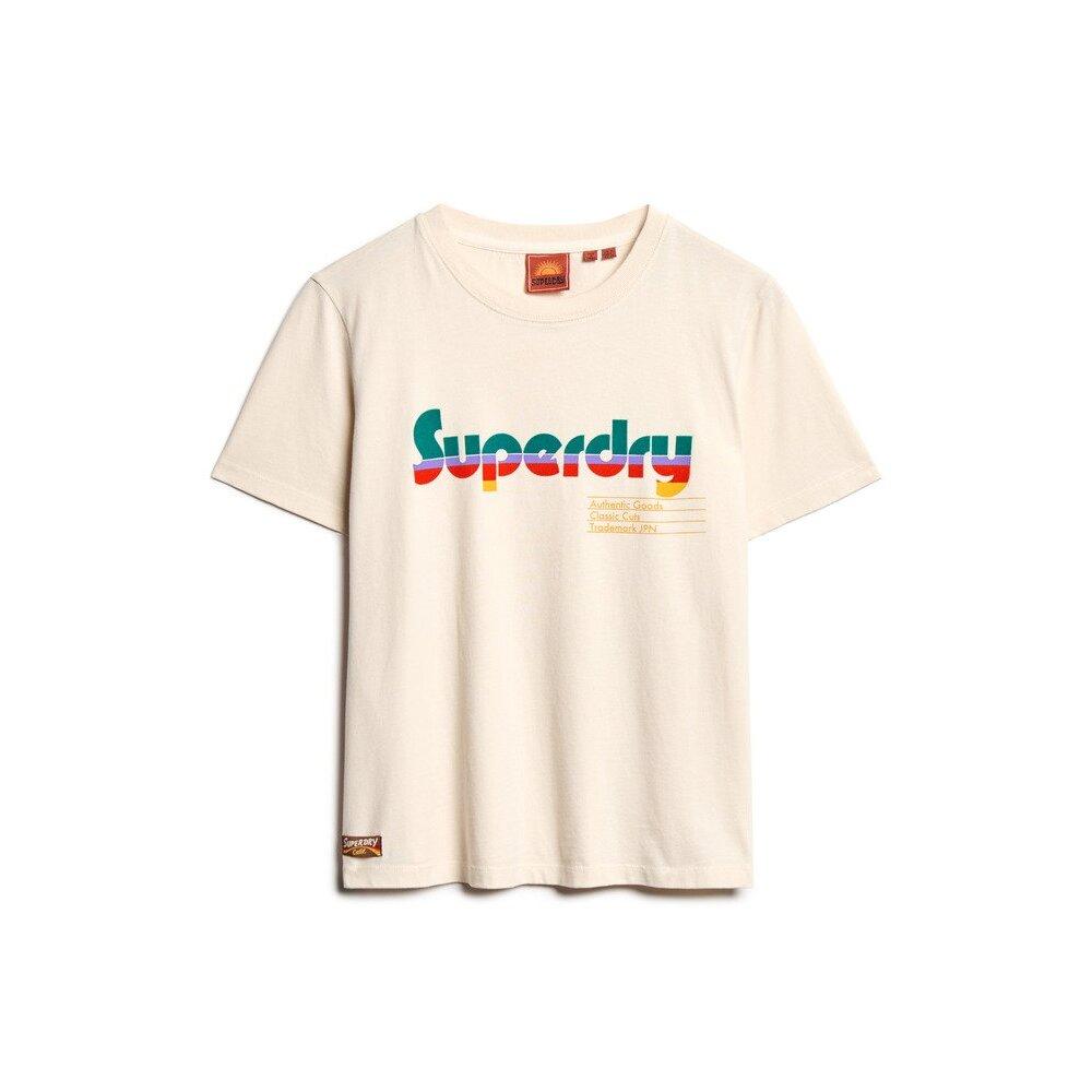 5063068104320 - Retro lässiges Frauen-T-Shirt mit Aufdruck Superdry 5063068104320 - Retro lässiges Frauen-T-Shirt mit Aufdruck Superdry