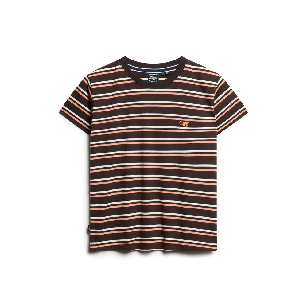 5063068105747 - Gestreiftes Damen-T-Shirt Essential Logo