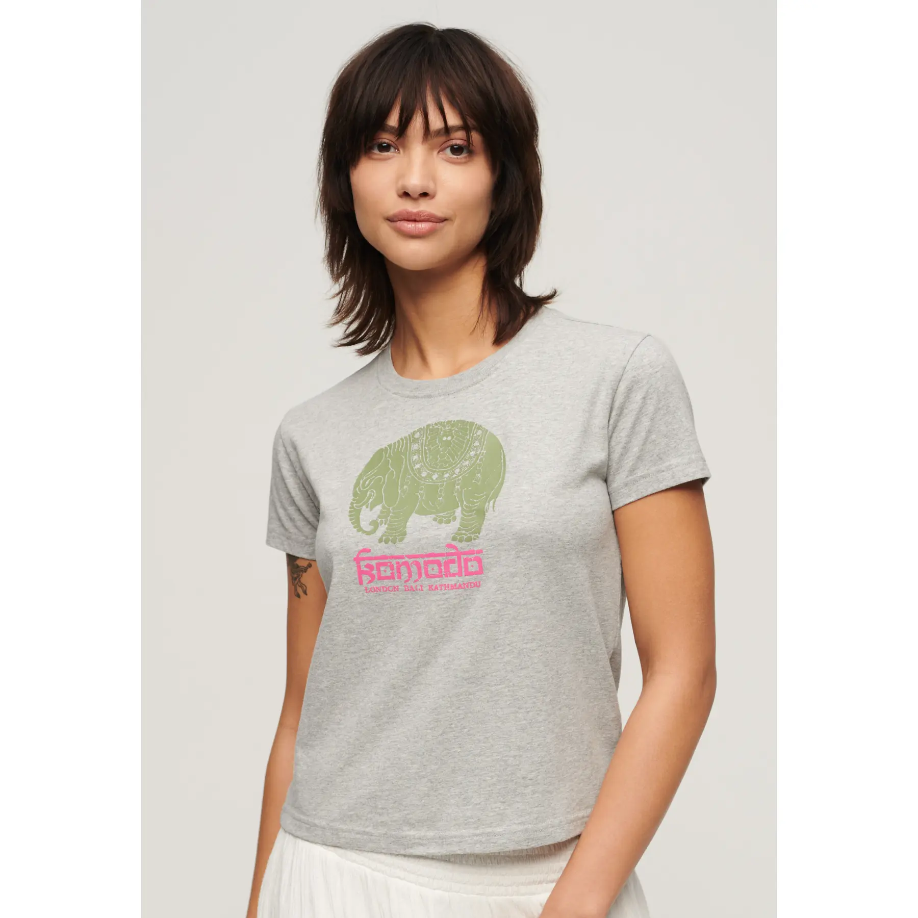 T-shirt  da donna Superdry X Komodo Hathi