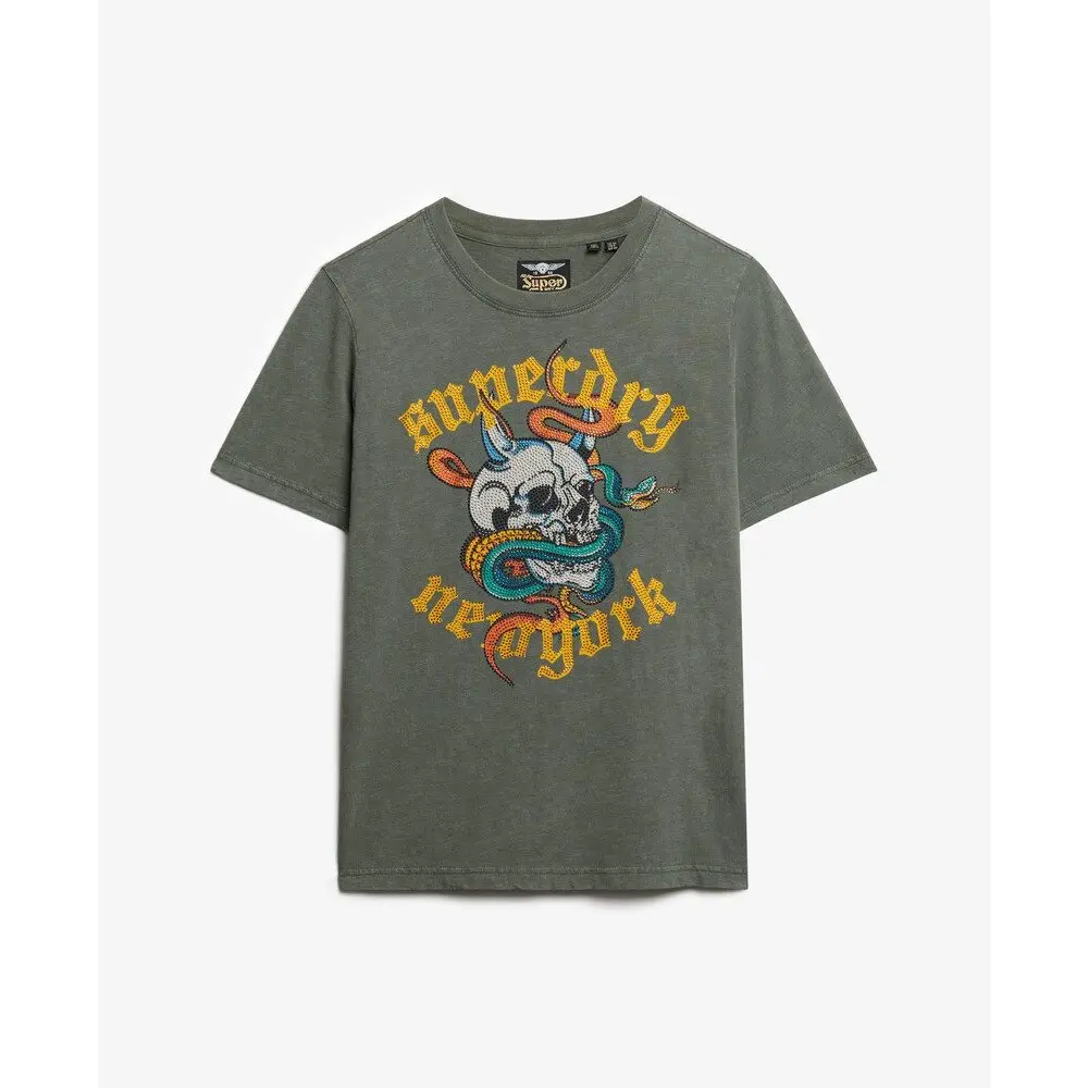 5063068604486 - Lässiges T-Shirt Damen Neo Trad Tattoo