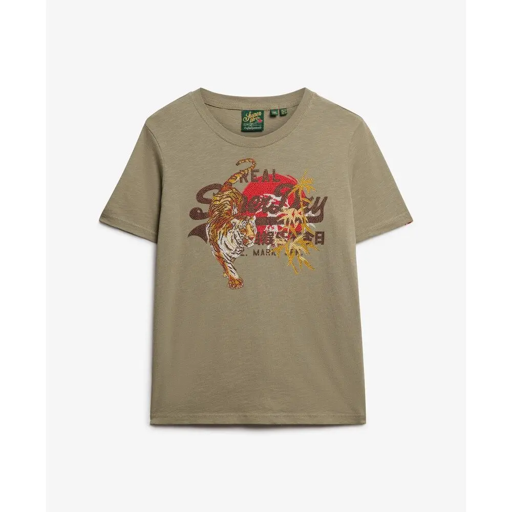 5063068607128 - Lässiges T-Shirt Damen Vintage Logo Tokyo