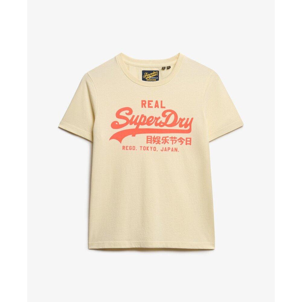 5063068497514 - Eng anliegendes T-Shirt Damen Vintage Logo Neon