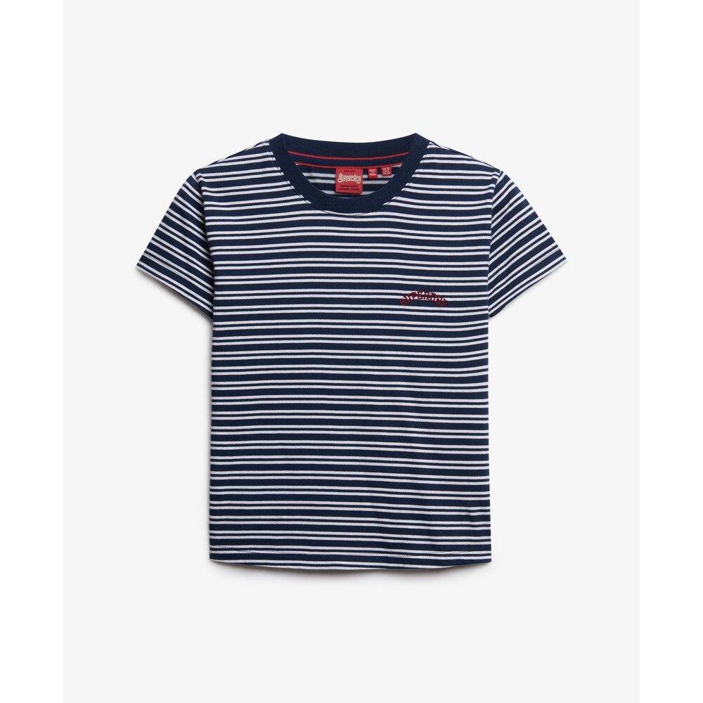 5063068550714 - Gestreiftes Damen-T-Shirt Essential Logo