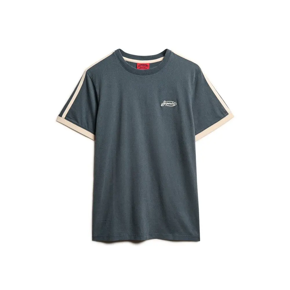 5063068296971 - Retro-gestreifter T-Shirt mit Logo Essential