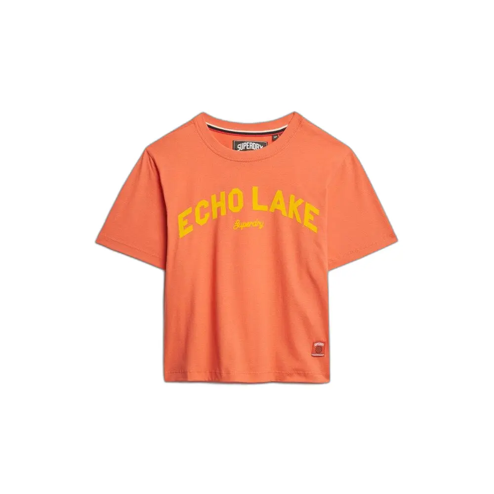 Lockere gerade Damen-T-Shirt Superdry Location