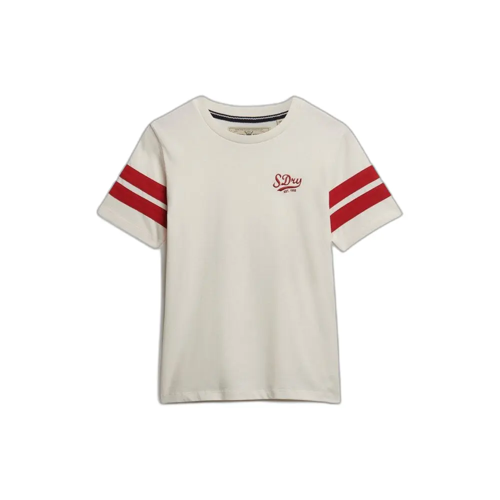 T-shirt da donna a righe  Varsity Script