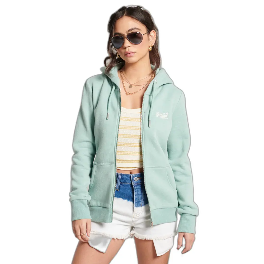 Felpa da donna con cappuccio con zip  Orange Label