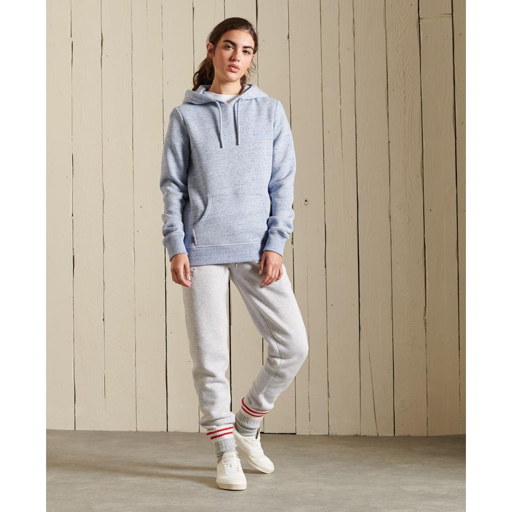 5057847297778 - Womens Vintage Hoodie mit Logo und Stickerei Hellblau - Größe 36