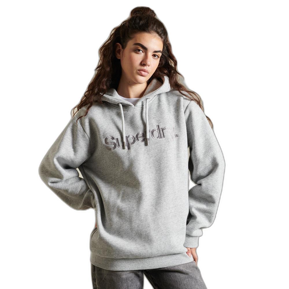 5057847402486 - Damen Core Source Hoodie mit Logo Grau - Größe XS S