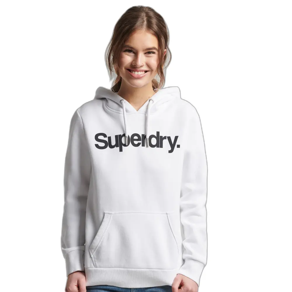 5057847960948 - Damen Core Logo Hoodie Weiß - Größe 36