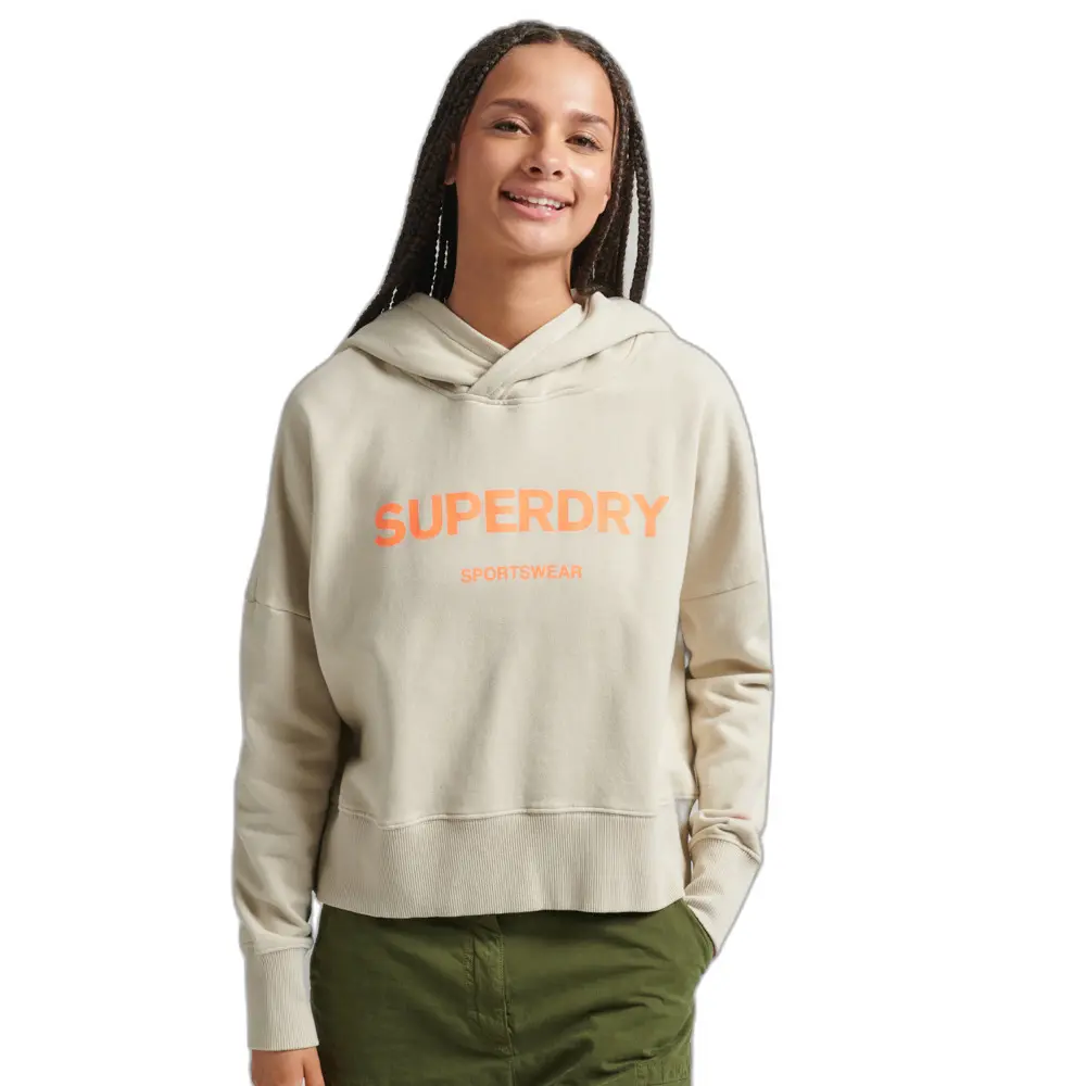 5059726559274 - Womens Gerader Core Sport Kurzhoodie Beige - Größe 44 5059726559274 - Womens Gerader Core Sport Kurzhoodie Beige - Größe 44