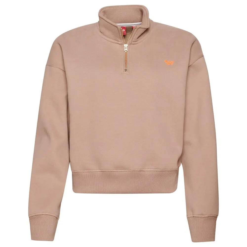 5059726786045 - Sweatshirt mit tunesischem Kragen und gesticktem Logo Frau Vintage