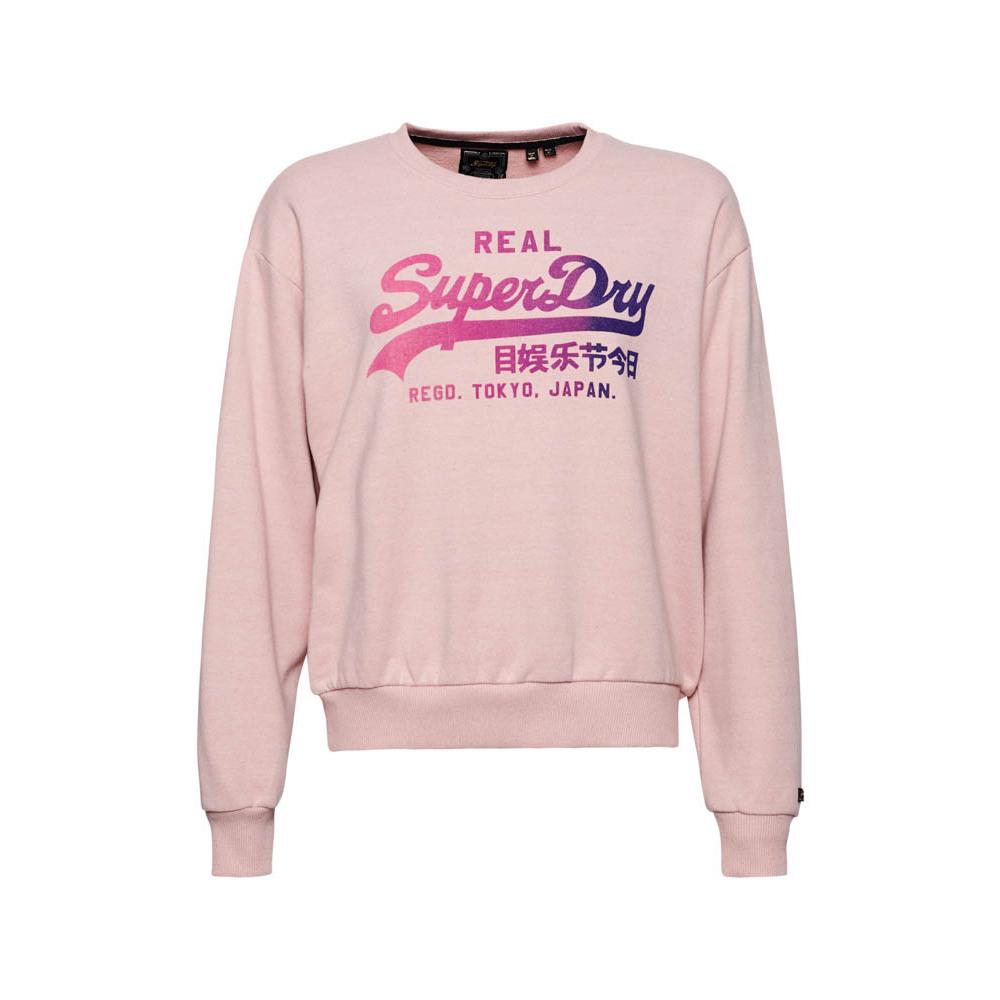 5059726905903 - Damen Sweatshirt mit Farblich Abgestimmtem Vintage-Grafiklogo Pink - Größe 44