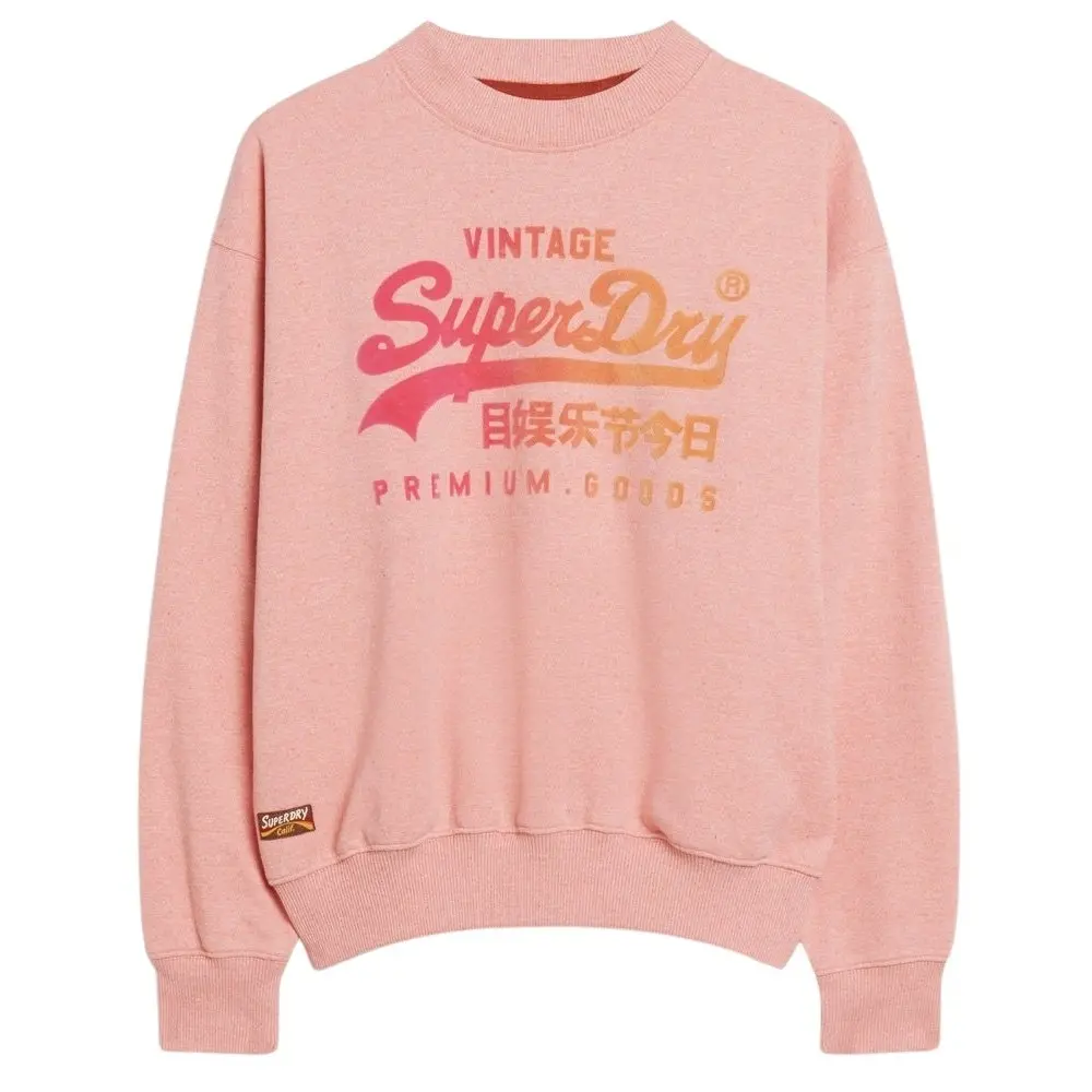 5063068110925 - Weites Sweatshirt Ton in Ton Frau Superdry