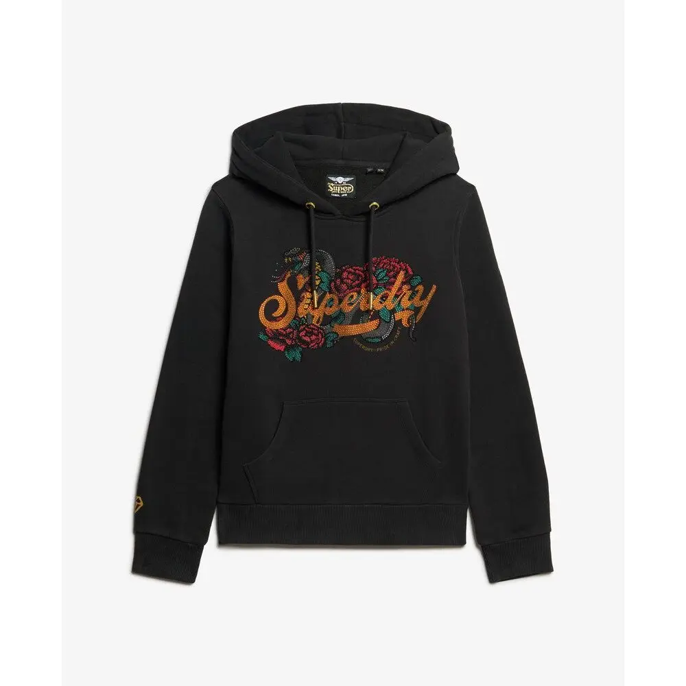 Felpa in fantasia con cappuccio da bambina Superdry Tattoo Script