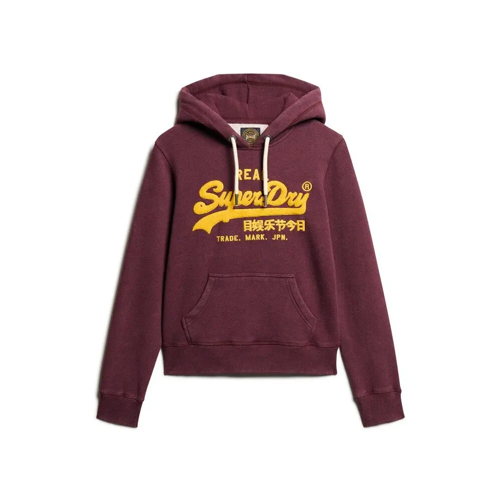 5063068355111 - Frau Kapuzenpullover mit Chenille-Muster Superdry