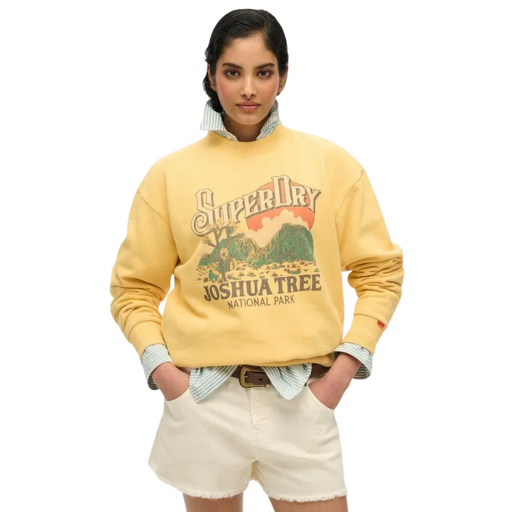 5063068652104 - Weites Damen-Sweatshirt mit Muster Souvenir