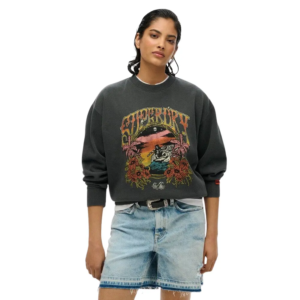 5063068609689 - Sweatshirt weit geschnitten Damen Psych Surf