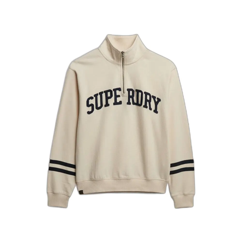5063068822347 - Damen Sweatshirt mit 1 2 Reißverschluss und Applikation Superdry