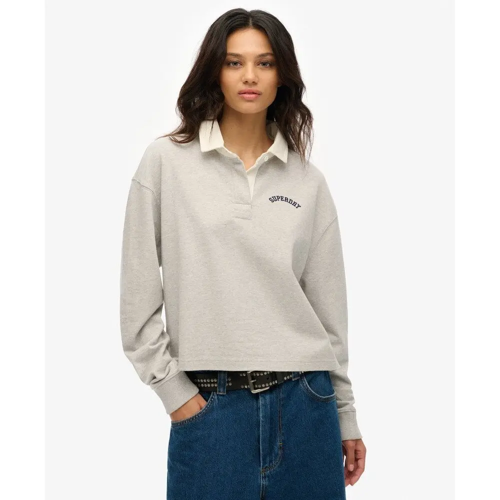 5063068551995 - Polo-Shirt langarm Damen Athletic Essentials Graphic