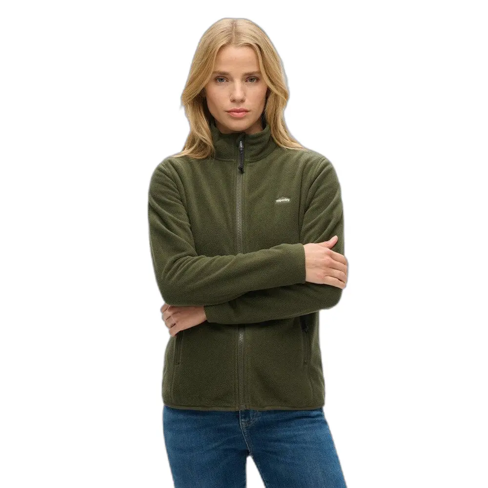 Superdry Para Mujer. W2012375A Polar Fleece Verde (S), Casual, PoliéSter-image